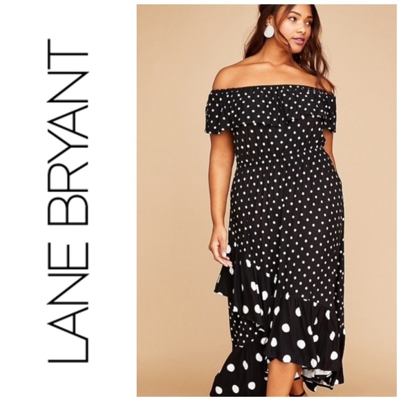 Lane Bryant Dresses & Skirts - Lane Bryant Off the Shoulder Dress